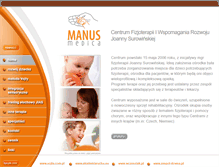 Tablet Screenshot of manusmedica.pl